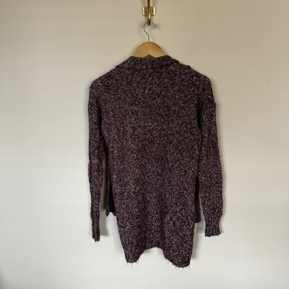 Tommy Bahama Sweater Women's SM Purple Open Front Cardigan Marled Cozy Lounge - Picture 5 of 5